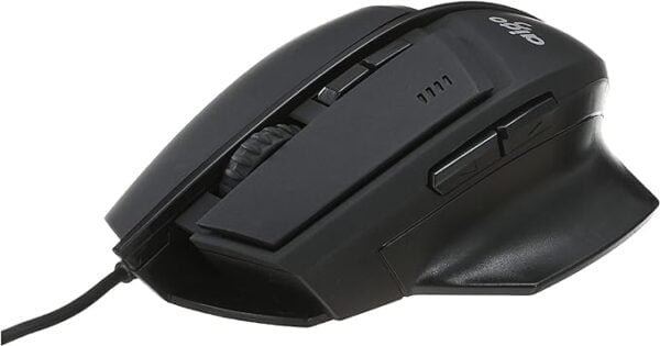 EGO Q68 USB Optical Gaming Mouse - 2400 DPI - 6 Keys - Black ماوس العاب بصري Q68 بمنفذ USB من ايجو - 2400 نقطة لكل بوصة - 6 مفاتيح - اسود