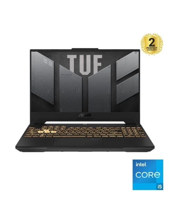 Asus TUF Gaming F15 FX507ZC4-HN081W Laptop - Intel® Core™ i5-12500H - 8GB RAM - 512GB SSD - NVIDIA® GeForce® RTX™ 3050 4GB Graphics - 15.6 inch FHD screen - Windows 11 (اسوس TUF Gaming F15 FX507ZC4-HN081W لاب توب - انتل® كور™i5-12500H - رامات 8 جيجا بايت - هارد ديسك 512 جيجا بايت SSD - جرافيك NVIDIA® GeForce® RTX™ 3050 4GB - شاشة 15.6 بوصة FHD - ويندوز11 )