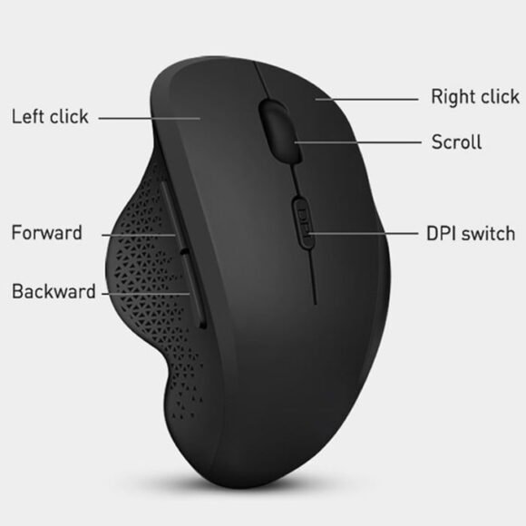 Mouse Wireless Gaming Jertech W500 with 2400 DPI and Silent Click