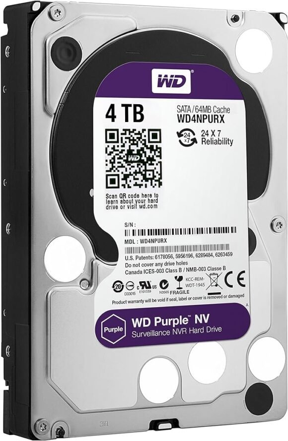 HDD 4T WESTERN DIGITAL PURPLE