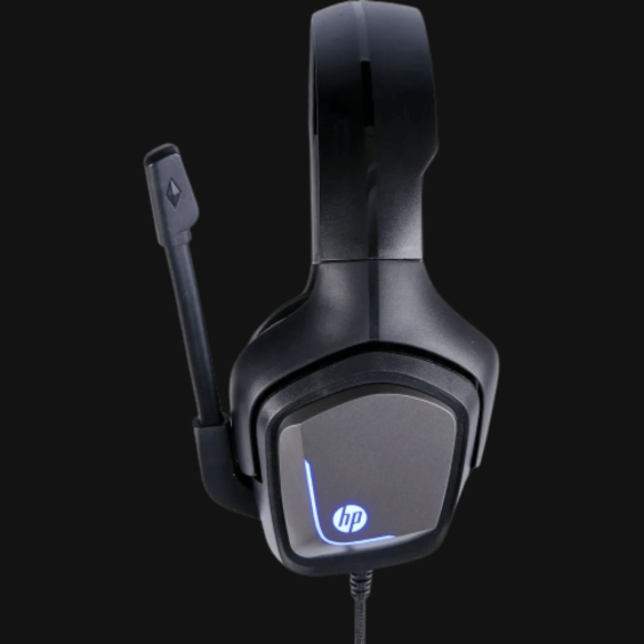 HP Virtual 7.1 Gaming Wired Headphones with Built-in Microphone, Black – H220GS - Image 7